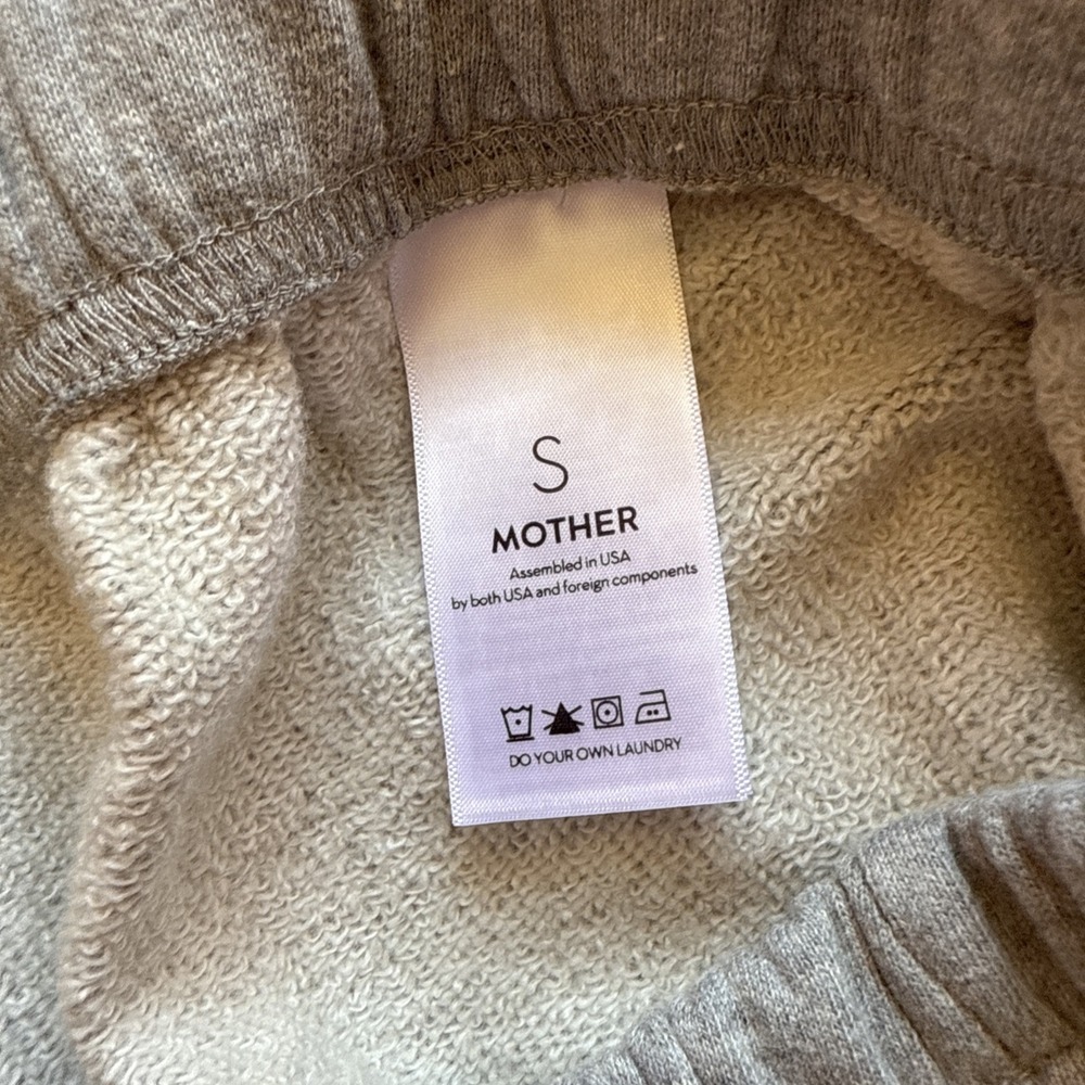 Mother The Bender Frayed Move Shorts  Cotton High Rise Heather Gray Small $128 - Picture 4 of 7